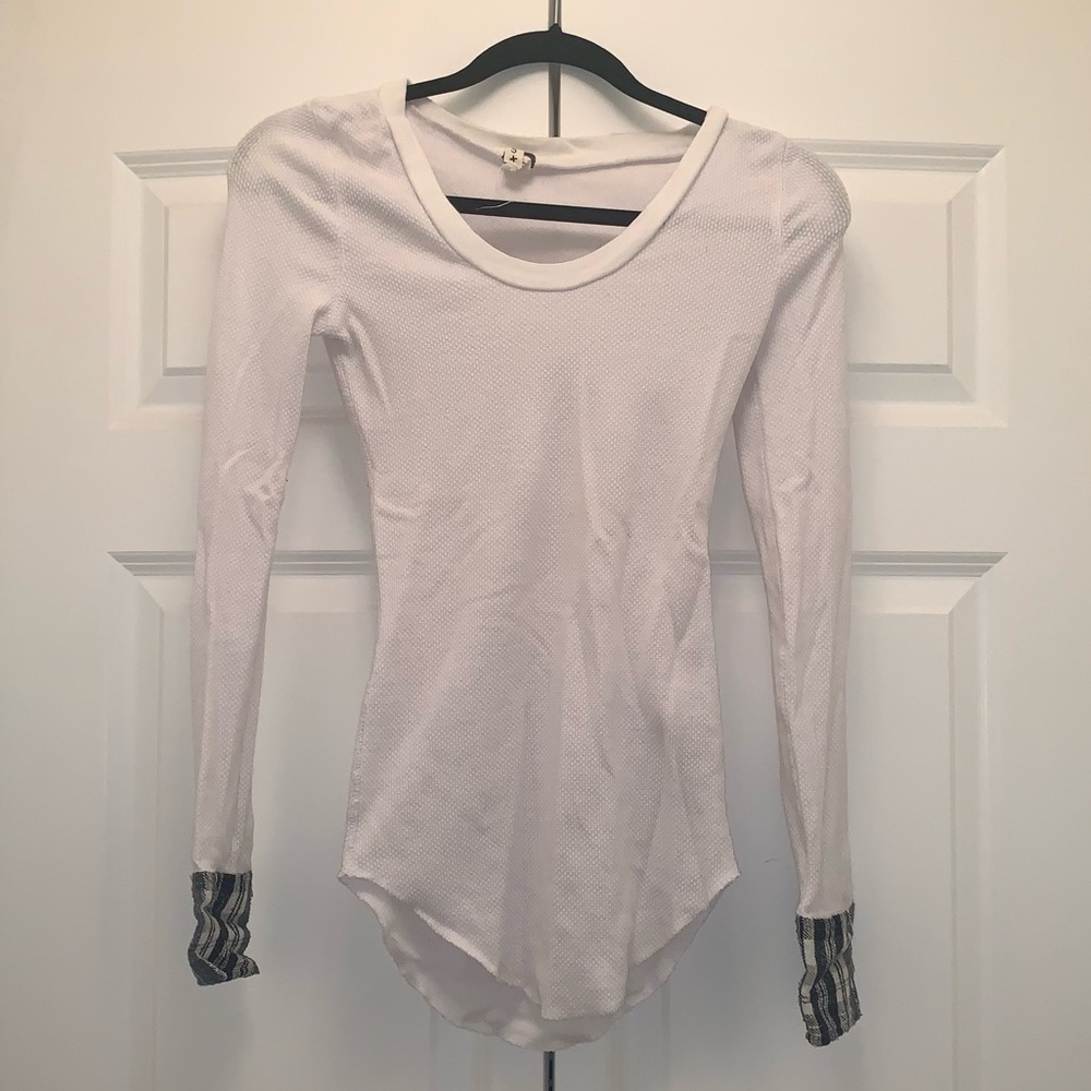 We the free long sleeve shirt with sleeve detail